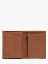 Portefeuille Porte-monnaie Madras Cuir Etrier Marron madras EMAD142-vue-porte